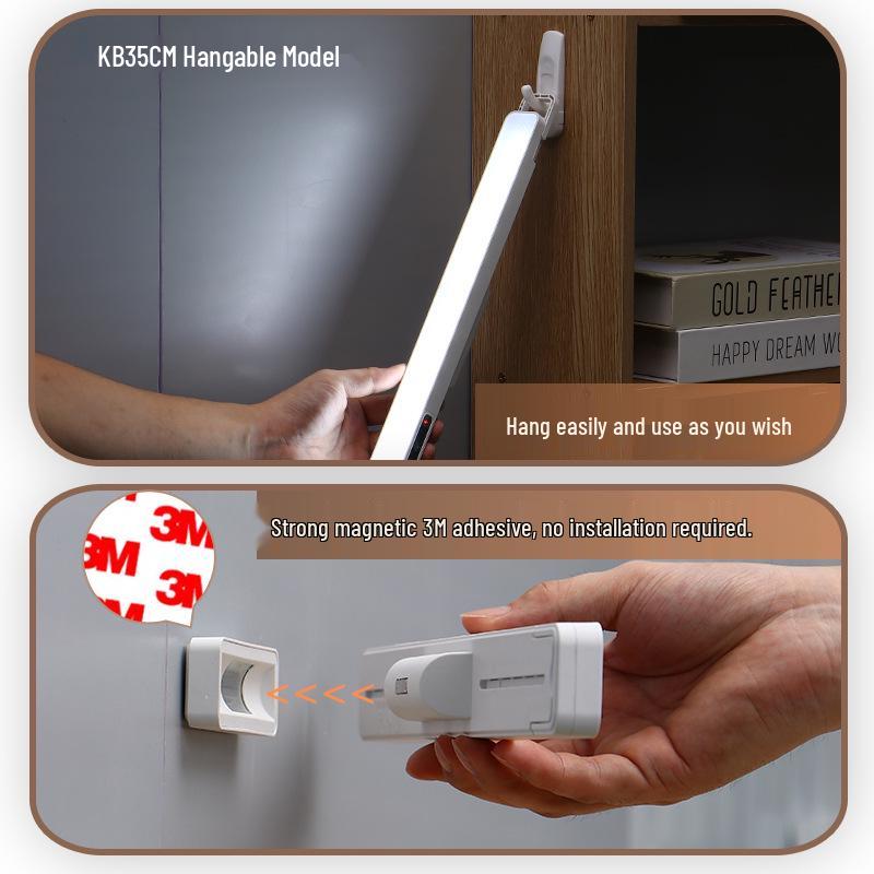 Rechargeable LED Desk Lamp: Eye-Protection, Magnetic, Dual-Use, Perfect for Dorms, Study, and Reading; USB-Powered.