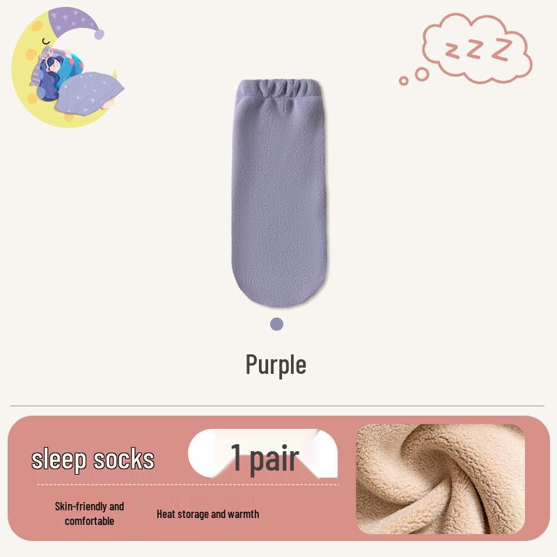 Chaussettes de nuit en velours pour femmes 2024: Chauffe-jambes chauds d'hiver pour le post-partum