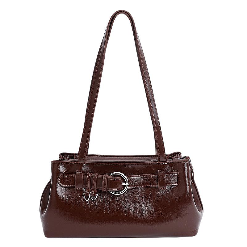 Large-capacity bag women's autumn and winter versatile 2025 new simple Korean version niche design single shoulder underarm bag method stick bag