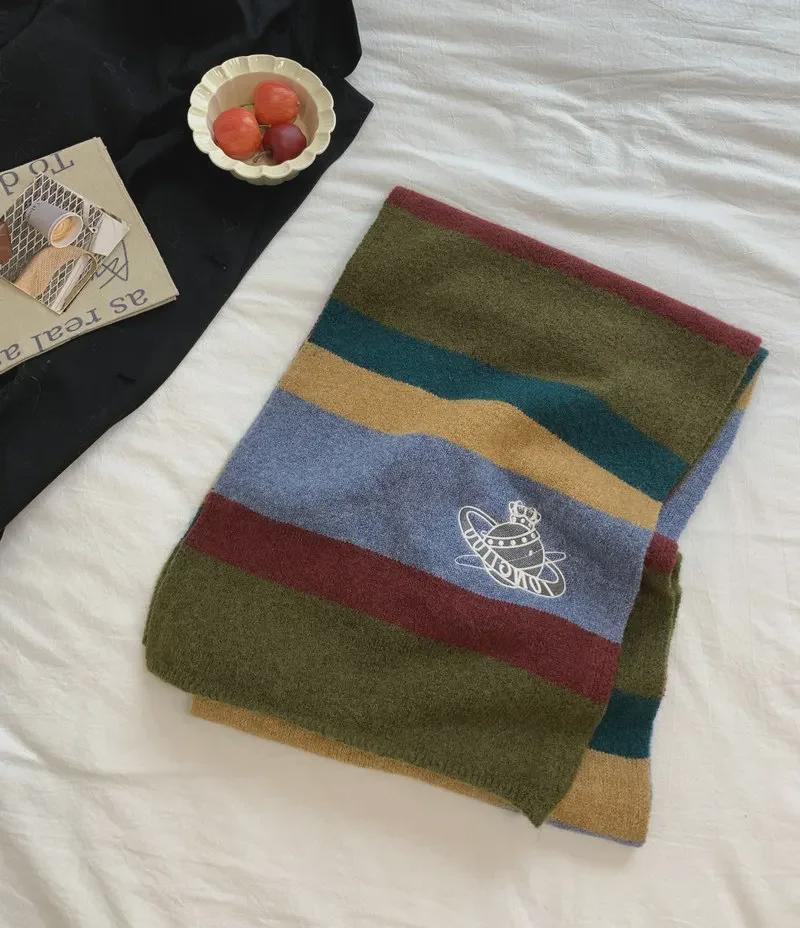 

Planet Embroidered Wool-Blend Scarf - Women s Warm Shawl