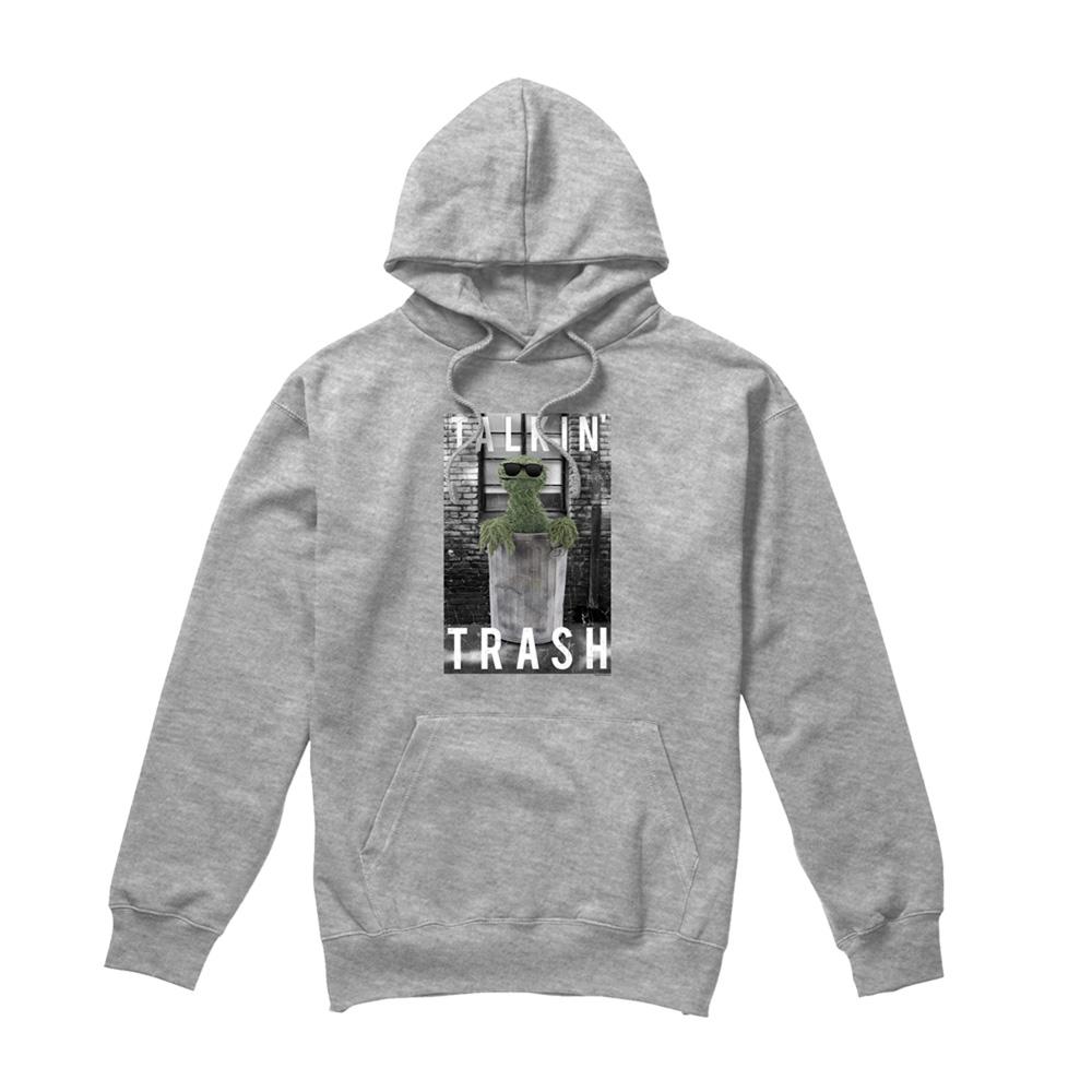 Sesame Street Unisex Adult Talkin Trash Heather Hoodie