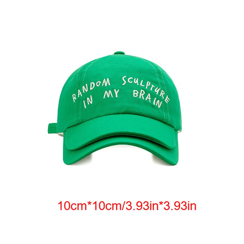Korean Version Of The Popular Double-Eave Soft Top Letter Hat