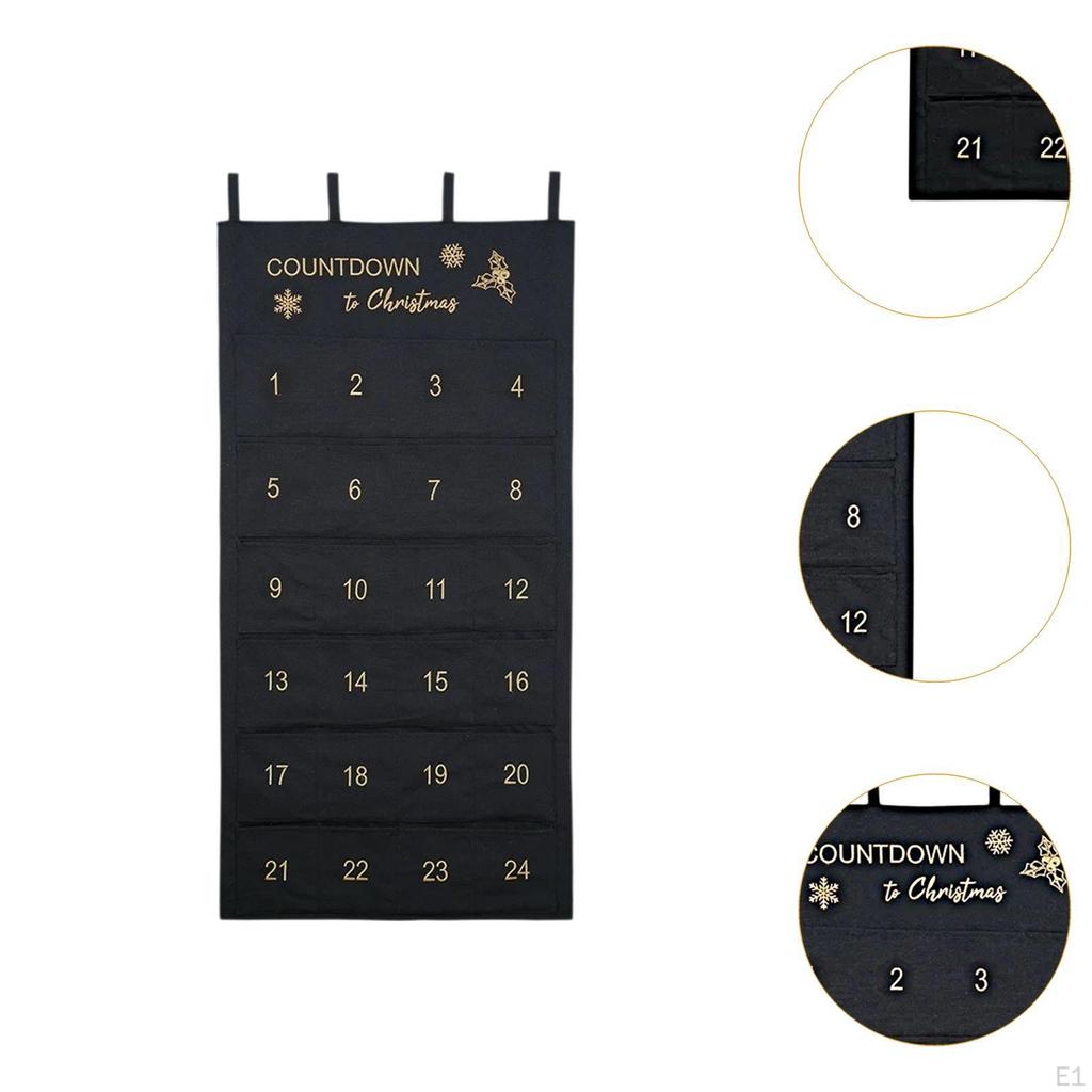 Weihnachts-Hängetasche Weihnachts-Adventskalender DIY Multifunktional Waschbar Handarbeit Wanddeko 24 Tage