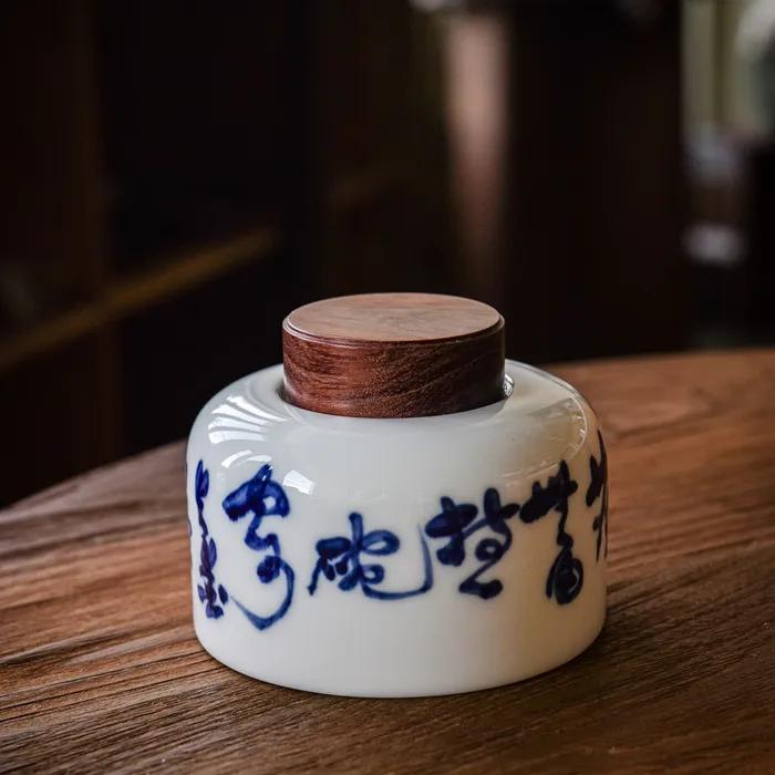 

[Коробка для хранения чайных листьев] Сухое Белый фарфор Коробка для хранения чайных листьев