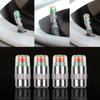 2/4Pcs 2.4 Bar Car Tire Pressure Guage Cap Sensor Indicator Alert Monitoring Tool Tyre Cap Indicator Alert Air Pressure Gauge