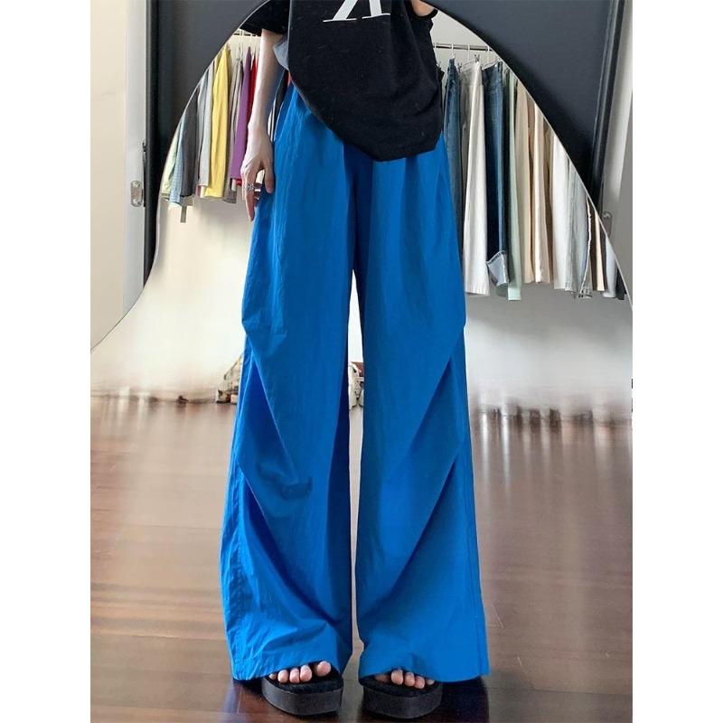 Quick-drying Overalls Women's Summer Thin Loose Casual Drape Parachute Wide-leg Pants