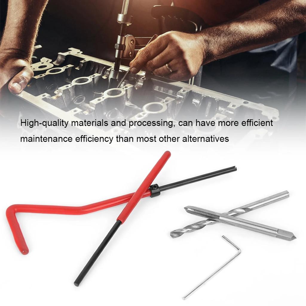 Thread Repair Insert Set Thread Repair Insert Kit M4 with Transparent Plastic Box for Processing Machinery Threading Tool