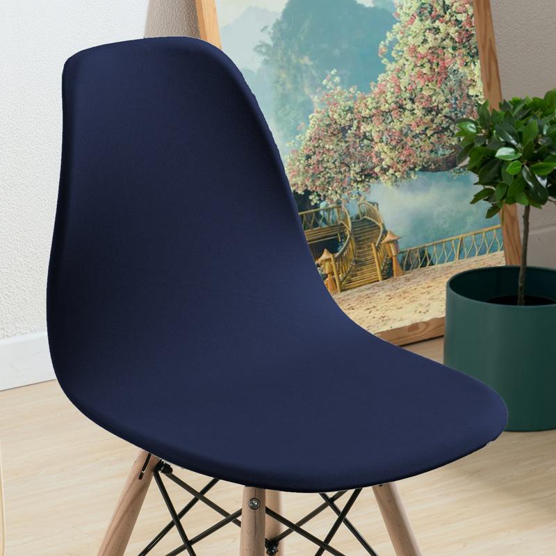 

18 Colors Soft Chair Cover for Dining Room Home Garden Chair Seat Case 2025 Spandex Slipcover Shell Seat Protector 1pc Темно-синій