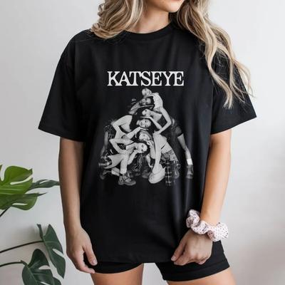 Katseye Music Festival Sahara KPop New Unisex T Shirt Unisex Cotton Short Sleeve Yk Oversized Tee Popular Tops For Fans