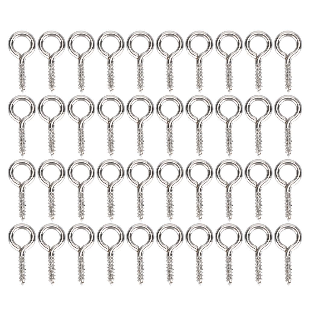 200 ks Perlové šroubovací očko Kolík Přívěsek Konektor Šroub Hrot DIY Výroba Šperků Příslušenství stříbrné