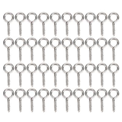 200Pcs Pearl Screw Eye Peg Pin Pendant Connector Screw Spike DIY Making Jewelry Accessorysilver