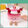 Jc Strawberry Cake Plush Doll With Soft Rabbit Fur For Kids Bedroom Decoration
