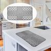 Angoily Sink Mat, 66*35cm, Cuttable, Multi-functional Silicone Sink Mat, Non-Slip, Large, Silicone Sink Mat for Coffee and Espresso Machines, Drying M