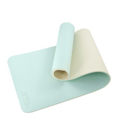 Gymnastikmatte 10 mm Anti-Rutsch-Schaum 180x60 cm grün-grau