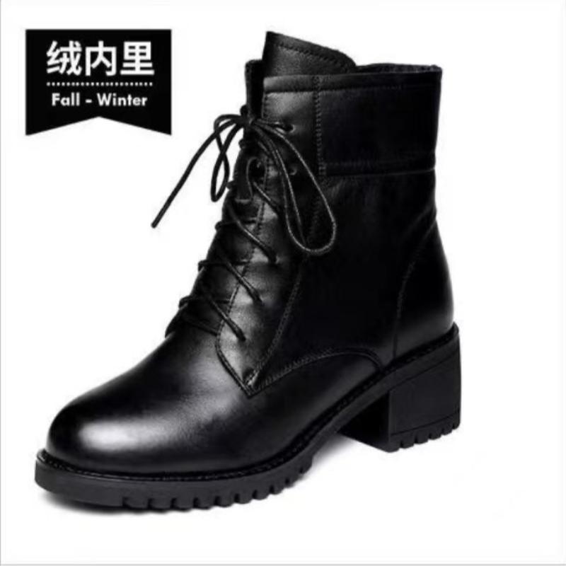 2024 High Quality Ladies Shoes Side Zipper Women's Boots Cross-tied Modern Boots Women Hot Sale Plus Size Ankle Boots