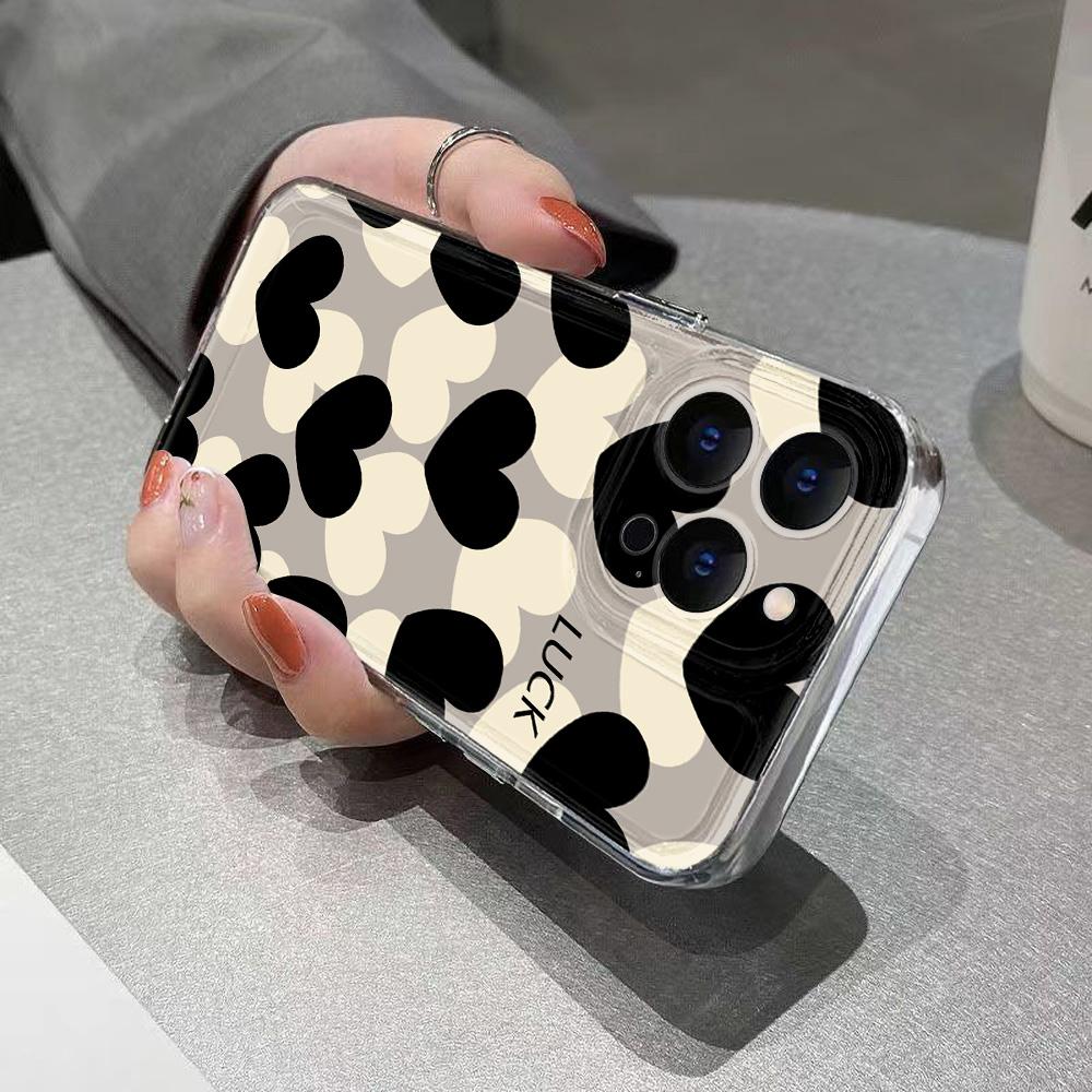 Love Heart Phone Case For Samsung Galaxy S25 Ultra Funda S24 S23 FE S22 S21 S20 FE S10 Plus Silicone Transparent Covers Carcasa