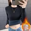 2025 Women's Plus Velvet Knitwear: Thick Warm Autumn/Winter One-Piece Sweater