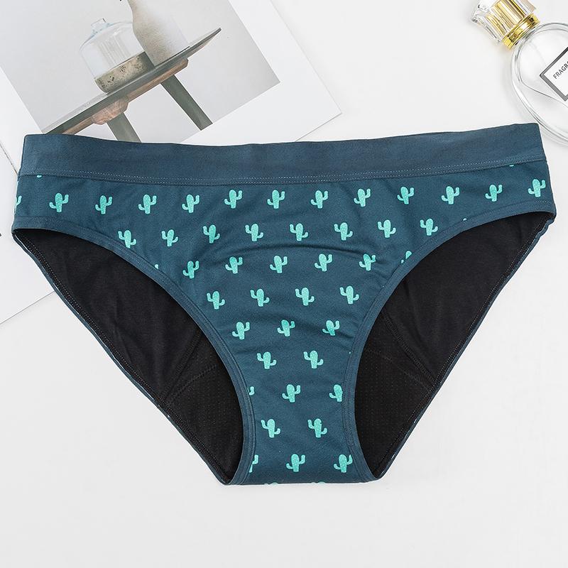 Super Absorbent Cotton Menstrual Underwear Reusable Period Panties for Women with Heavy Flow Leak-Proof Sanitary Pants