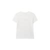 FILA T Shirts Women's White Crew Neck Moderate Straight Fit F11W028112FWT