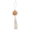 Handmade Bohemian Rattan Cotton Rope Tassel Wall Hanging for Children's Room or Balcony