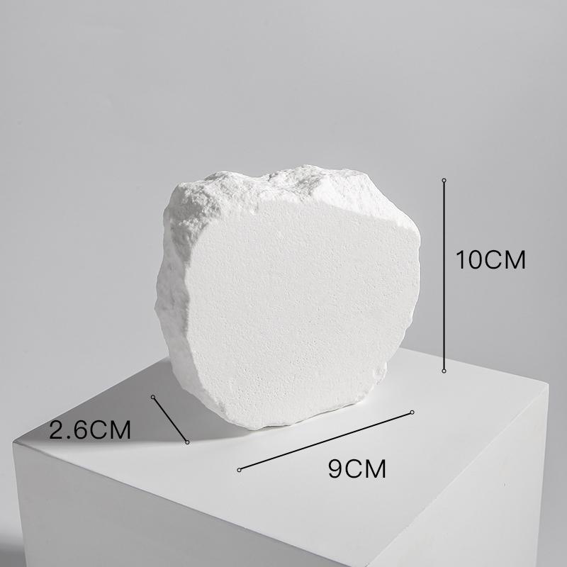 INS white plaster decoration stone ornaments cosmetics photography props jewelry shooting scene layout irregular stones