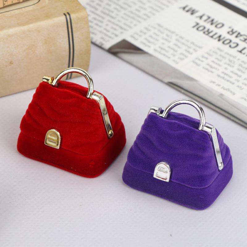 1 Piece Small Jewelry Box Velvet Wedding Ring Box Necklace Display Box Cute Bear Gift Box Container Case For Jewelry Packaging