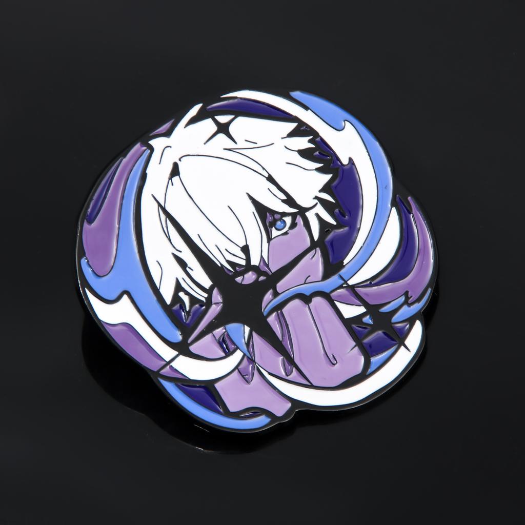 Cute Anime Props Satoru Gojo Brooches Inumaki Toge Metal Badge Emblem Pins Cosplay Pendants Figure Kids Toys Gifts