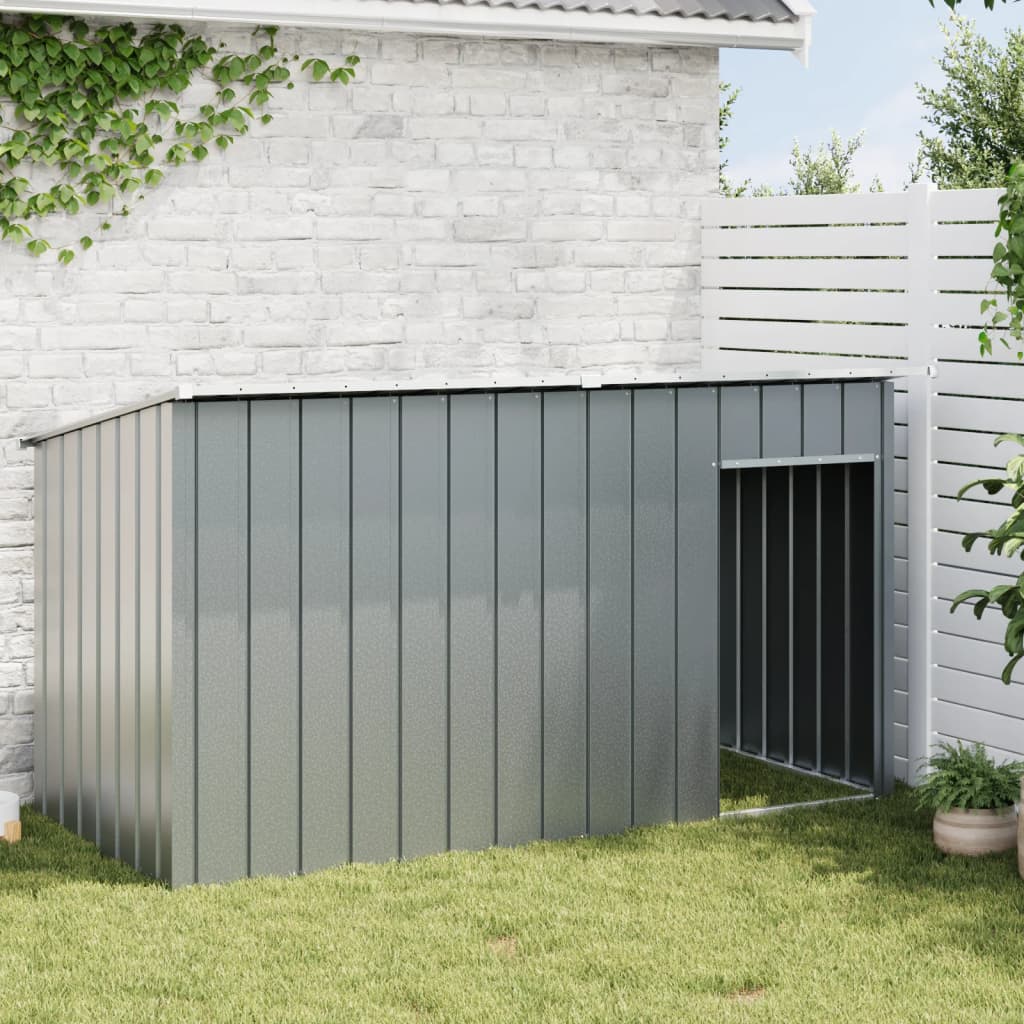 Vidaxl Buda per Cane, Con Tetto, Antracite, 196X91X110 Cm, Acciaio