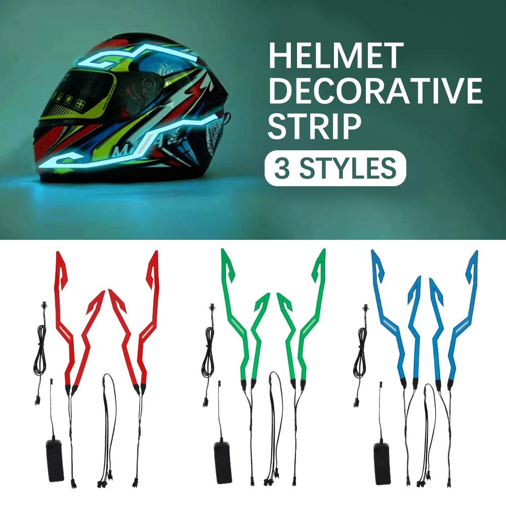 Refit Cold Light Strip Waterproof Blinker Motorcycle Helmet LED Light Sticker Cycling Warning Lights Universal night light