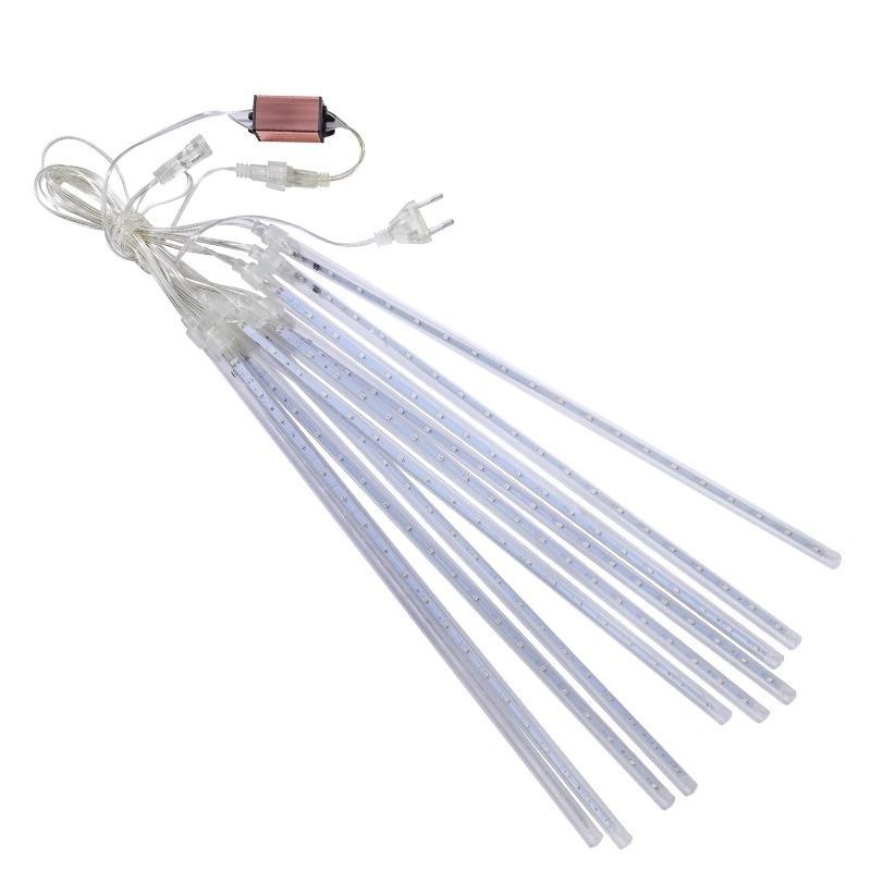 Waterproof Outdoor LED Meteor Shower Tree Lights: Decorative Hanging Lights for Courtyard and Christmas.