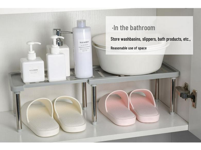 Retractable Double-Layer Stainless Steel Spice Rack and Organizer