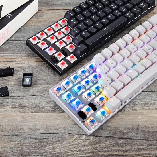 

Механическая клавиатура с RGB-подсветкой, 61 клавиша, пишущая машинка