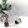 Pentagram Christmas Tree Topper - Plastic Hollow Iron Wire Star Decoration