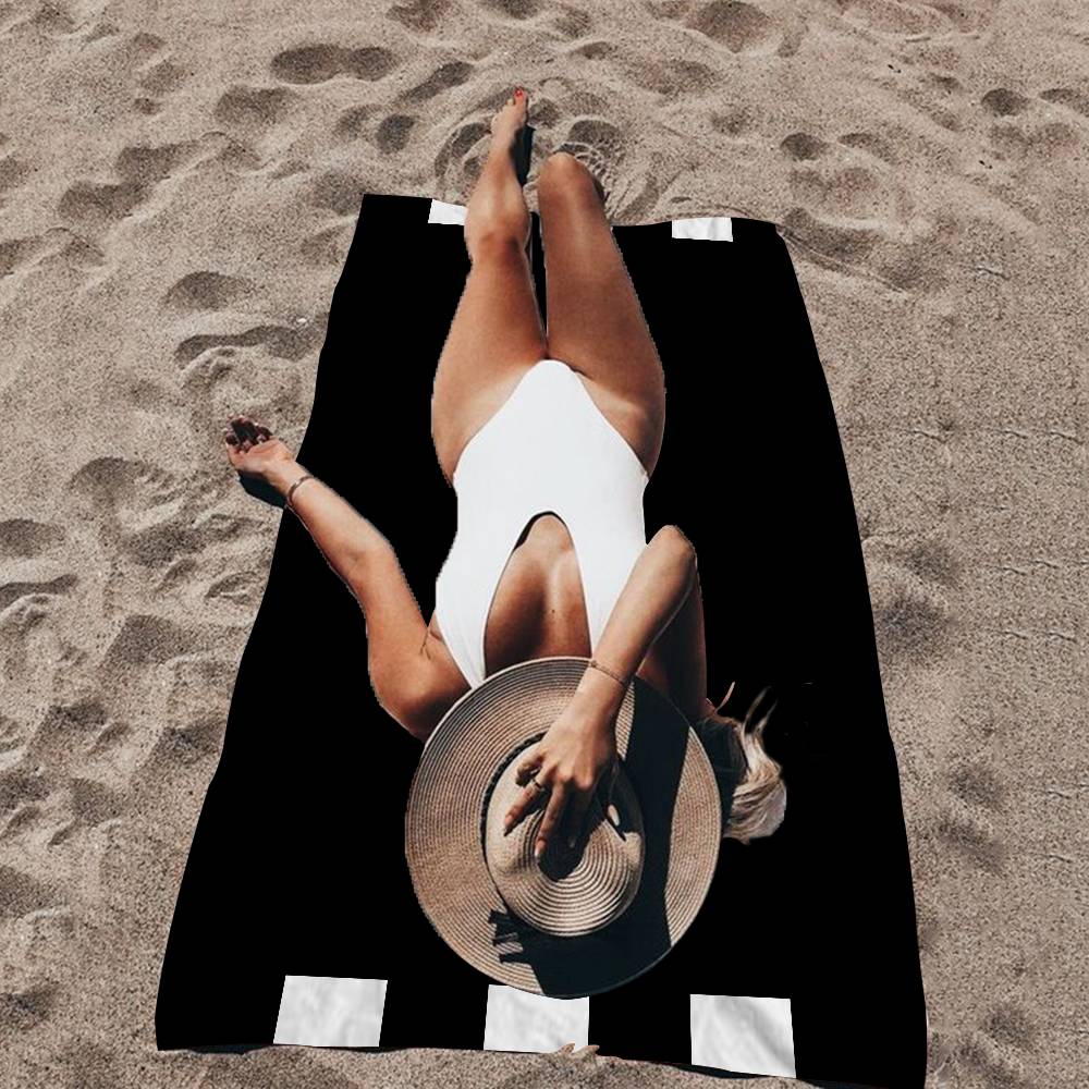 J-Jo M-Malone LOGO Fashion Anime Beach Swimming Towel Soft Absorbent Washcloth Children's Gifts For Kids Travel Camping Gym