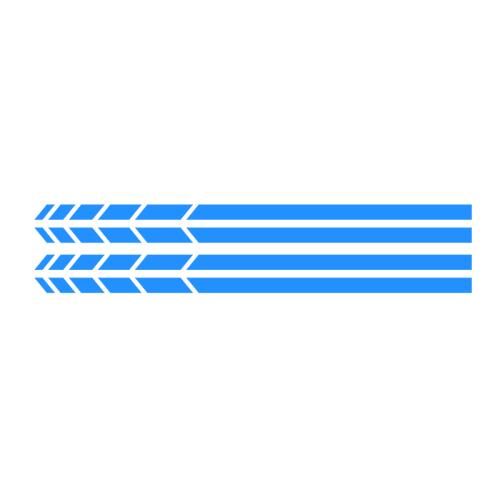 2 Sets 4PCS Car Stripe Stickers, Black/Silver 20*0.7cm Vinyl Decals for Truck Rearview Mirror & Vehicle Body Accessories