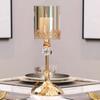 Metallspitze Glas Kerzenständer Ornament Haushalt Wohnzimmer Esstisch Romantisches Kerzenlicht Dinner Kerzendekoration