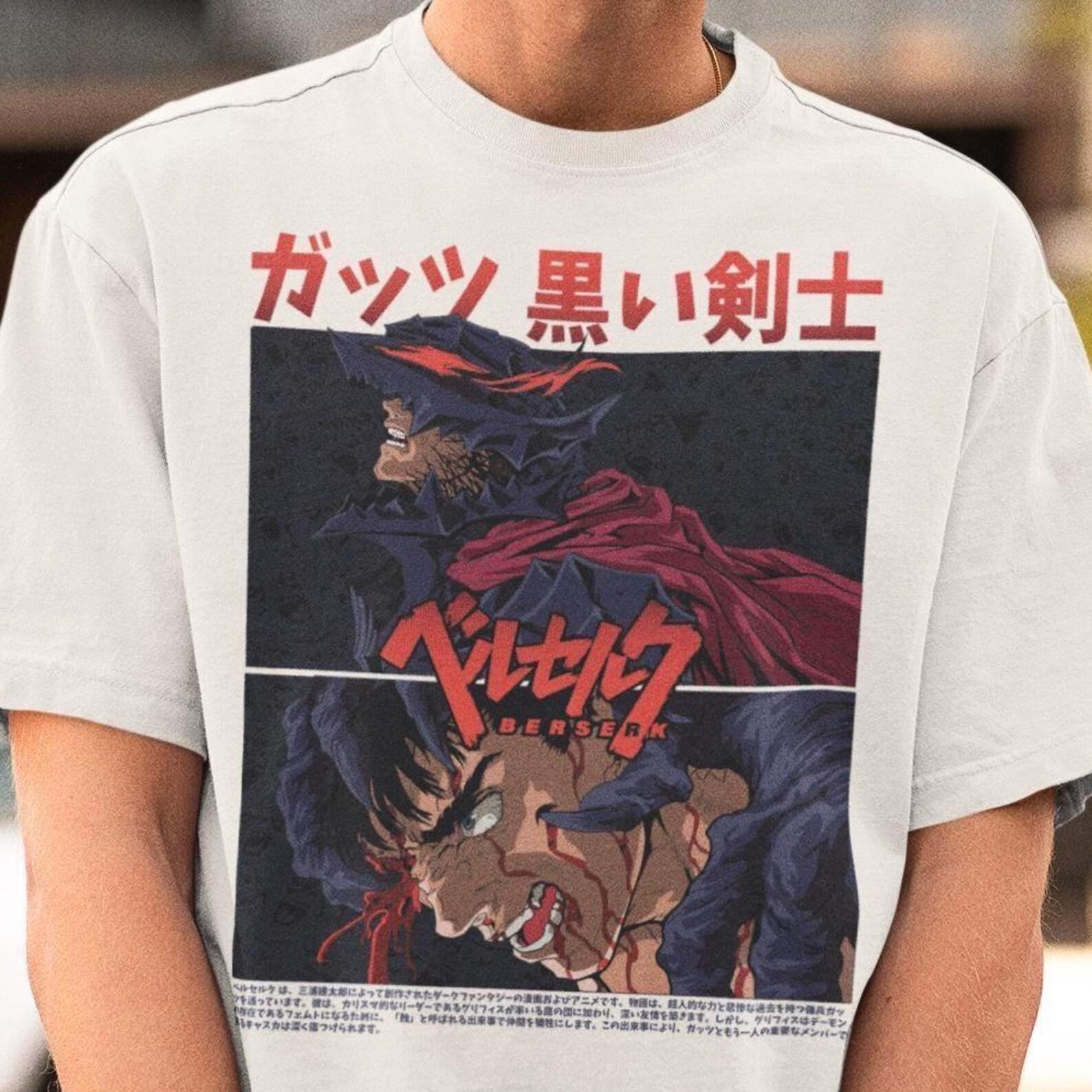 Guts Anime Shirt – Manga Cosplay Graphic Tee,Guts Tshirt S