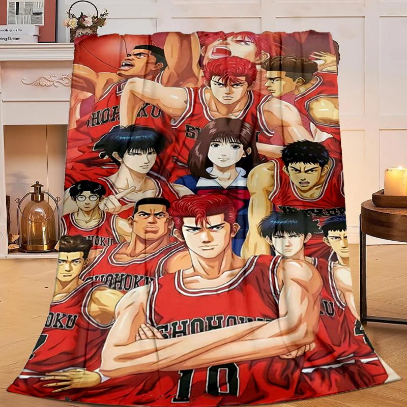 1PC Anime Basketball Heroes Flannel Blanket Gift, Suitable for Both Men And Women, Soft Ideal for Beds And Sofa, Birthday Or Christmas Gift