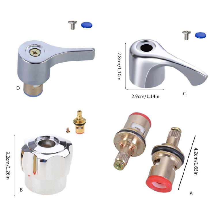 Faucets Handle Valves User Friendly Handle Switches Replacement for Bathroom