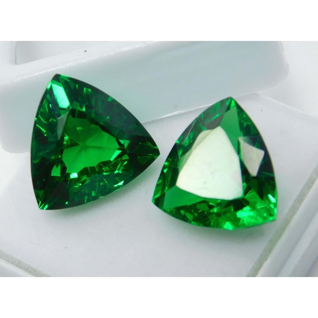 Natural Tsavorite Garnet Trillion Cut Green 19 Ct Loose Gemstone