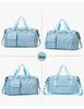Stylish Polka Dot Travel Bag: Large Capacity, Wet/Dry Separation, Ideal for Business Trips & Fitness