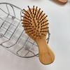In-Stock Mini Bamboo Scalp Massage Comb with Customizable Logo