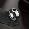 Stainless Steel Ring Classic Black Golden coppery Glossy Men Rings