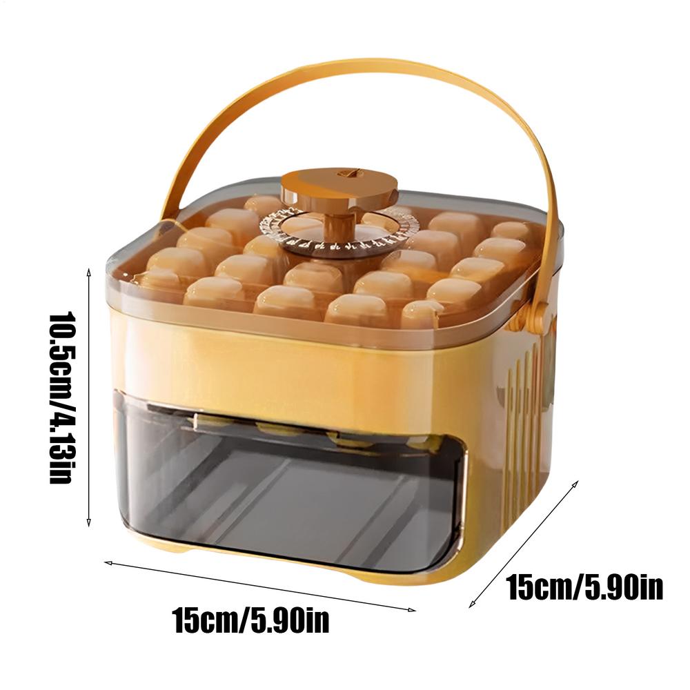 

Ice Mold Press Ice Block Tray With Container Portable With Handle Easy Release No Touch Chilling Cube Maker For Cocktail Whiskey оранжевый