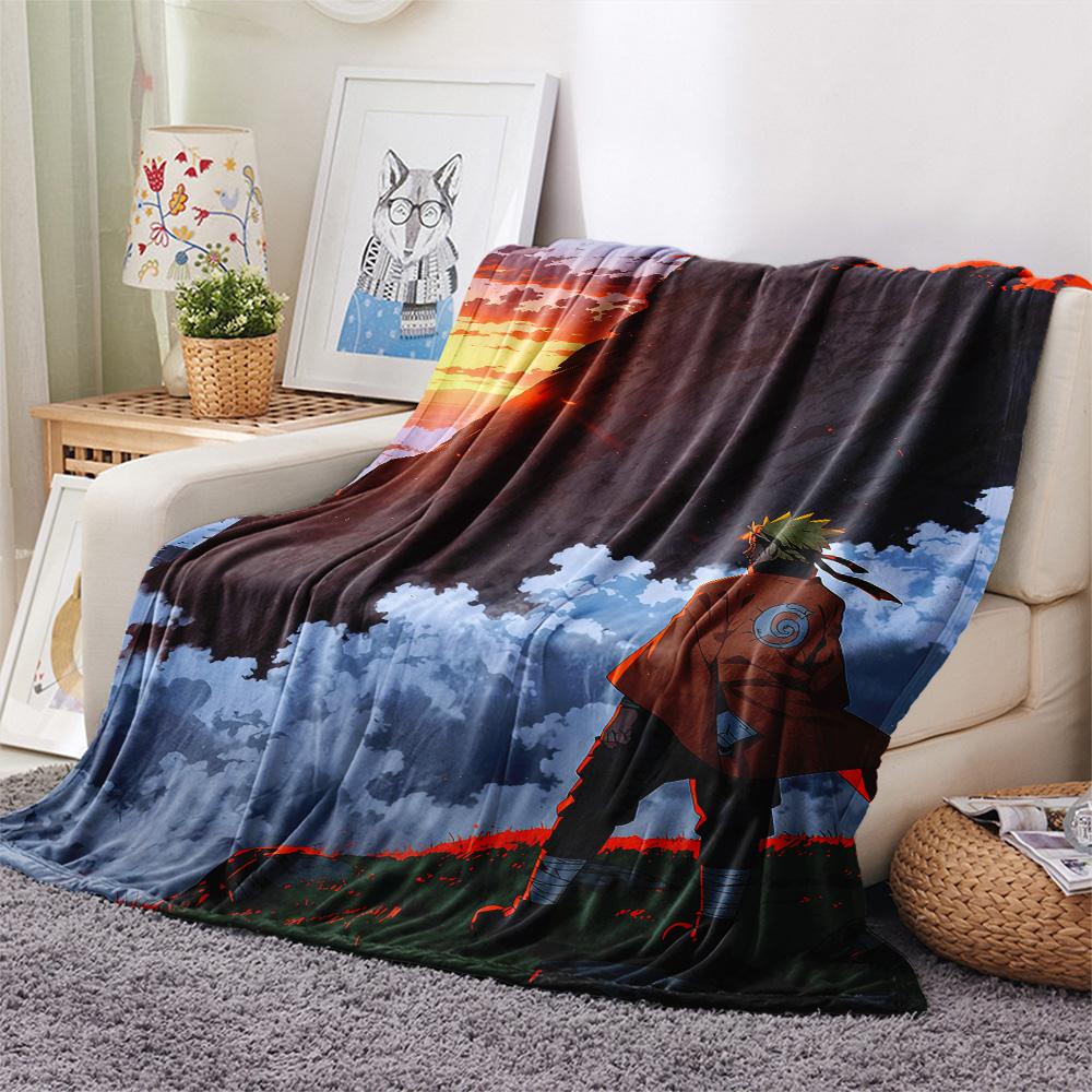 Naruto Uzumaki Flannel Blanket, High Quality Comfortable for All Seasons, Home Decor, Warmth and Comfort