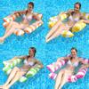 1pc Inflatable Pool Float Lounger, Adult Swim Party Supplies, Multi-Color, Water Lounge Chair for Summer Vacations and Leisure