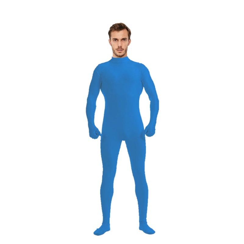 Halloween Half-pack Onesie Zentai Solid Color Hand and Foot Tights Stage Performance Suit Customization