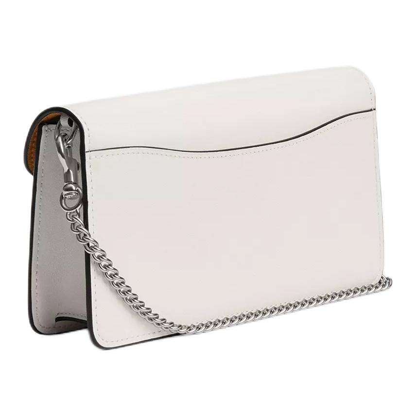Coach Tabby 20 Flap Closure Detachable Chain Small Calfskin Crossbody Shoulder Bag Women bags Chalk-White CX245-LHCHK