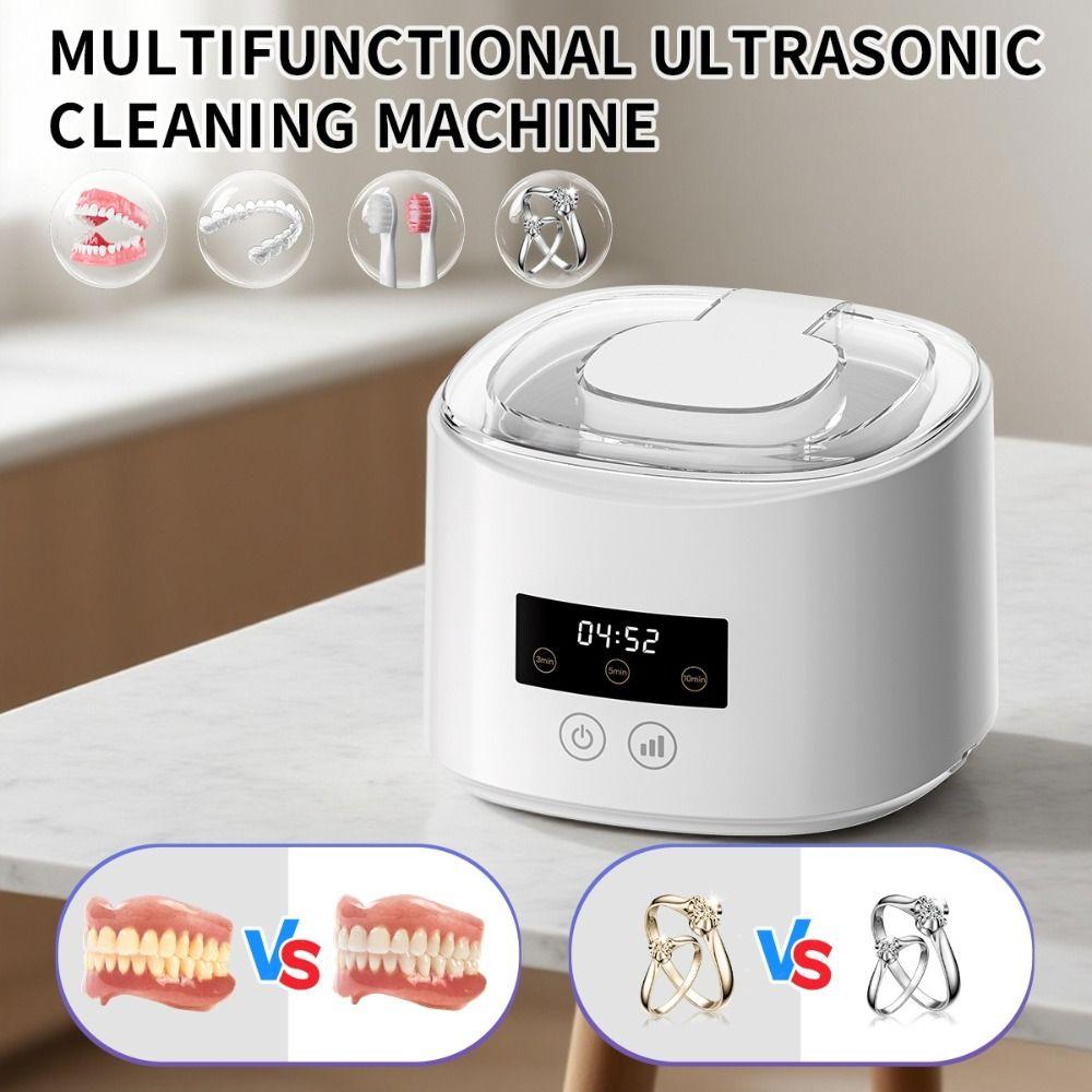 USB Electric Denture Cleaner 50 KHZ Dental Cleaner Retainer Cleaner  Invisible Retainer