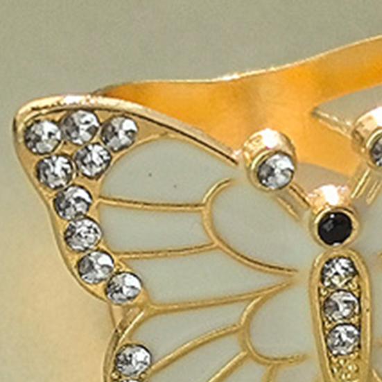 Rhinestone Butterfly Scarf Ring Elegant Scarf Clip Ring X-shape Scarf Holder Ring for Women Silk Scarves Neckerchief Shawls Fashion Accessories
